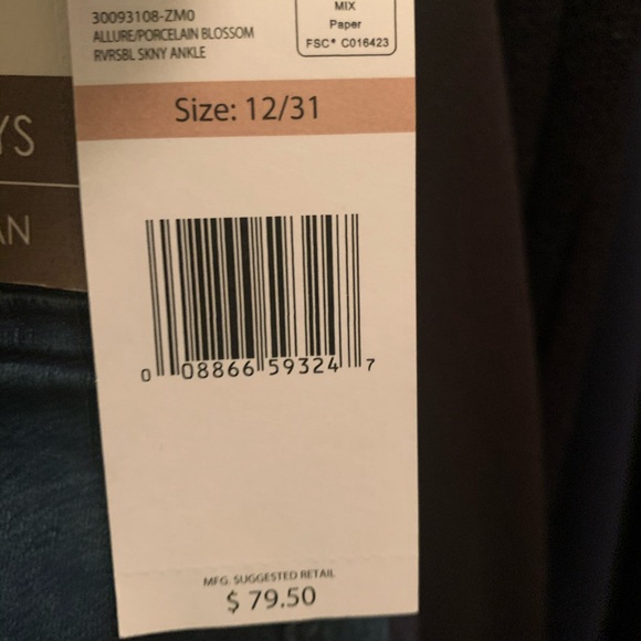 American Vintage Reversible Skinny Jeans size 12 - Picture 4 of 4